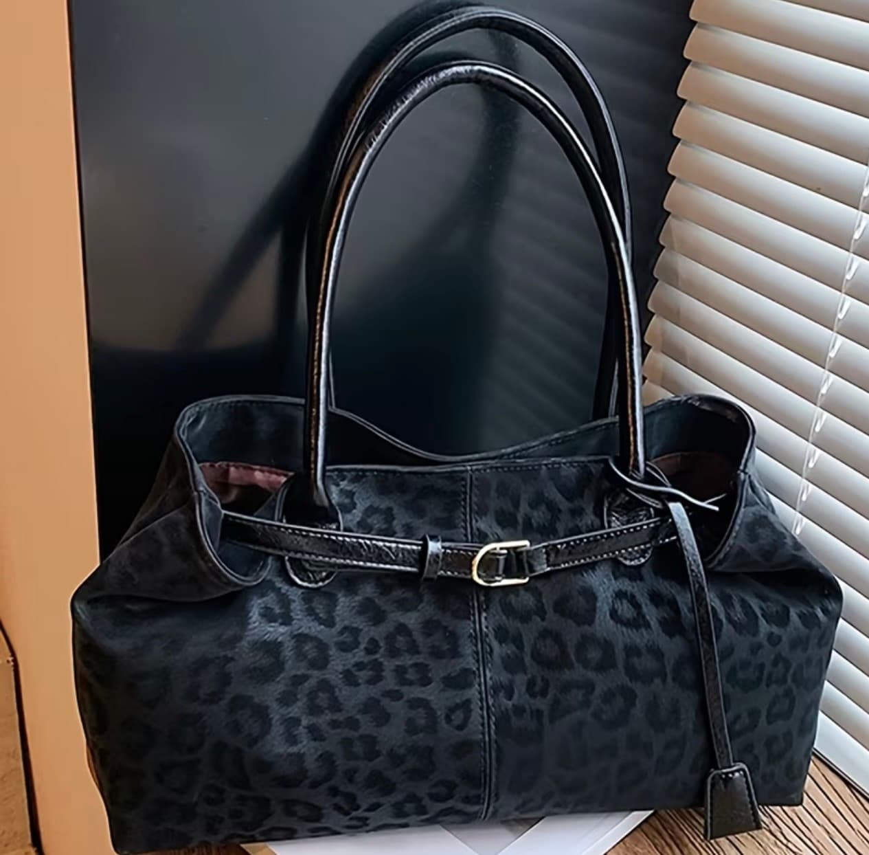 Ženska Elegantna Torba sa Leopard Printom – Moderna Shopper Torba - 3