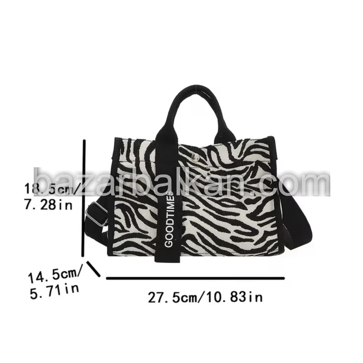 Zebra Desen Kadın Çanta - 4
